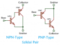 Sziklai pair transistors.png