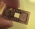 Cutout Window for Bottom Pads of Half Bridge IC as Separate Power Layer