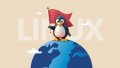 linux-mascot-on-a-globe-holding-a-flag.jpg