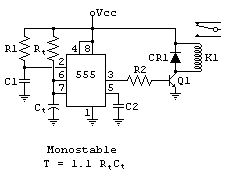 Photo "555 Timer Relay Turns on when the power is applied, lasts for