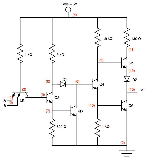 Begginer question connecting IC output to ground | All About Circuits