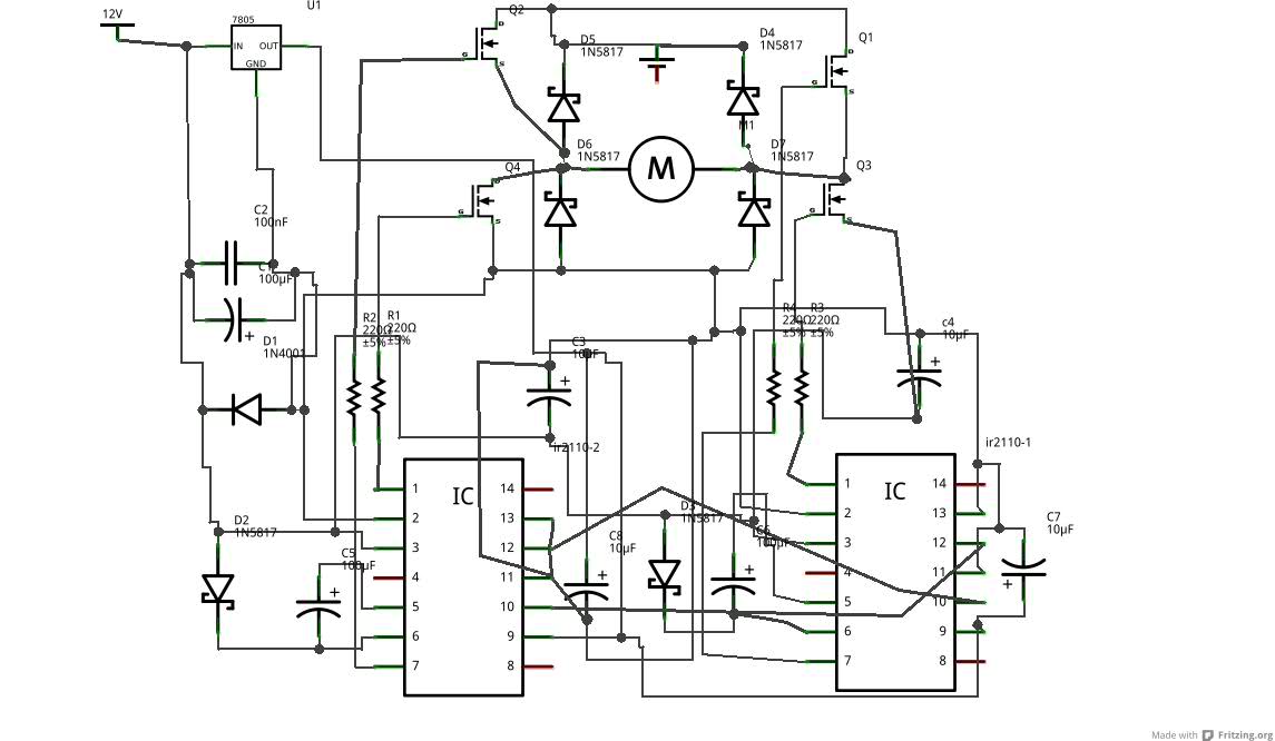 H bridge using N mosfets torque problem? | All About Circuits